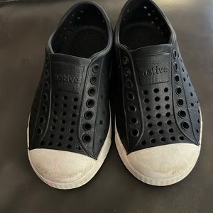 Native Shoes Jefferson CHILD Size C8 Jiffy Black/ Shell White